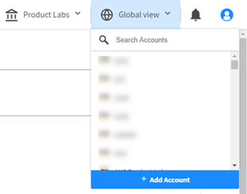 Select organization in Spot console